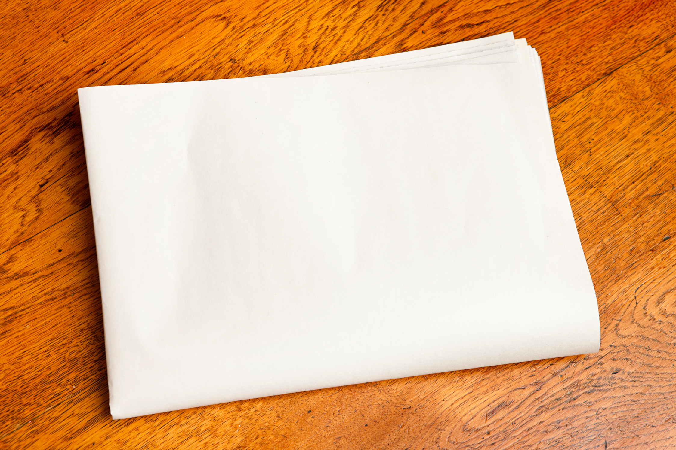 Blank newspaper